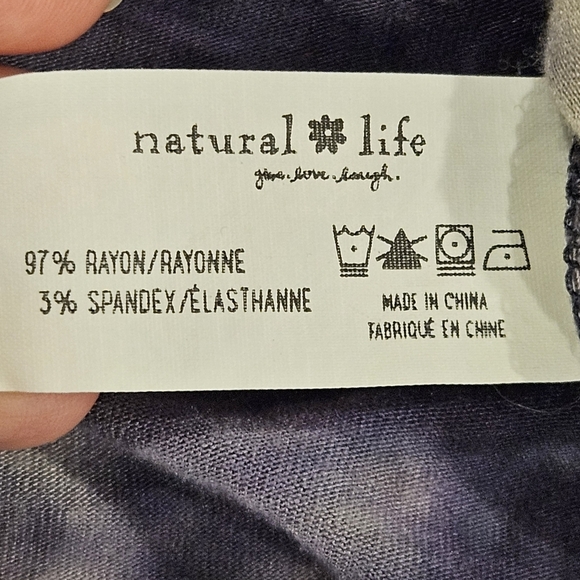 Natural Life XL Blue Tie Dye Racerback Effortless Casual Oversized Beach Dress - Picture 4 of 8